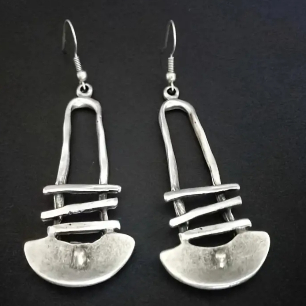 Tribal Boho Geometric Pendant Earrings EB